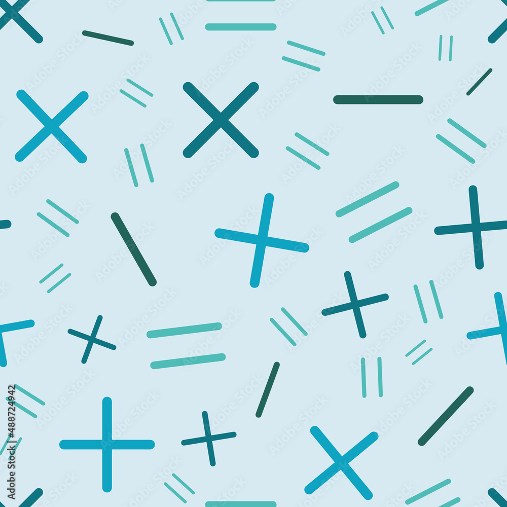 Poster calculate symbols vector seamless repeat pattern print background