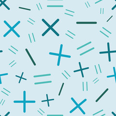 Calculate symbols vector seamless repeat pattern print background