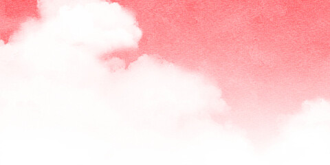 Obraz premium 背景素材_水彩テクスチャ_空_ピンク