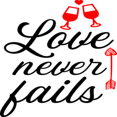 Love never fails