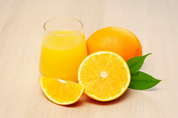 Freshly squeezed orange juice, close up