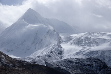 Naklejka na ściany i meble Snow and glacier mountain in Tibet,China