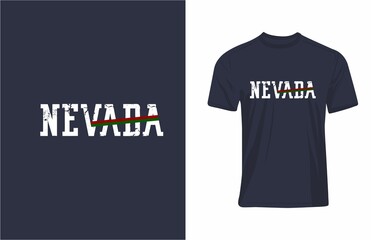 Tee Graphic Typography NEVADA Design Illustration