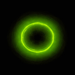 Bright abstract background with leaks. Lighting tunnel. Magic portal. Vivid sphere lens