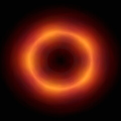 Bright abstract background with leaks. Lighting tunnel. Magic portal. Vivid sphere lens