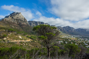 Table Mountain and 12 Apostles, Cape Town, South Africa