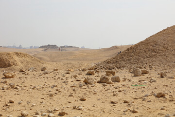 The Giza desert plateau