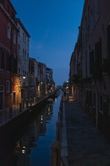 Venice, Italy, by Night, Venetian streets during the night