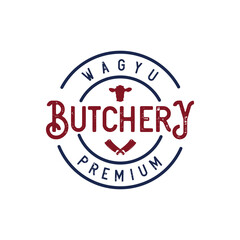 Butcher Shop and Butchery Vintage Logo Concept