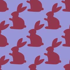 Kids seamless rabbits pattern for fabrics and textiles and packaging and gifts and cards and linens