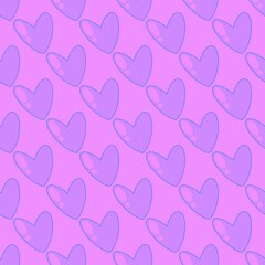 Seamless valentines pattern with hearts for postcard and gifts and cards 