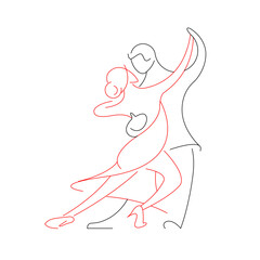 Tango vector  dance logo