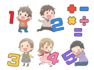 数字と子供(算数の勉強)