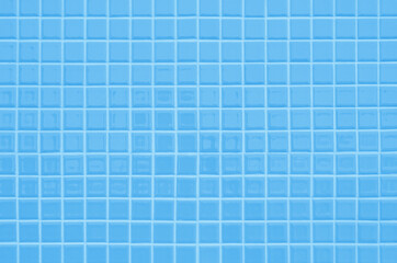 Blue pastel ceramic wall and floor tiles mosaic abstract background. Design geometric wallpaper texture decoration bedroom.