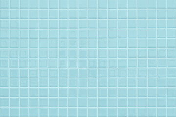 Blue ceramic wall and floor tiles mosaic abstract background. Design wallpaper texture decoration bedroom.