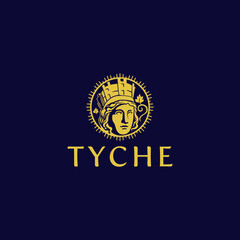 goddess of tiche illustration for logo 