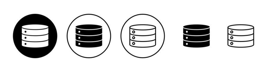 Obraz premium Database icons set. database sign and symbol