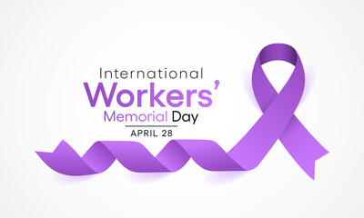 International Workers memorial day is observed every year on April 28, Vector illustration