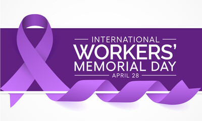 International Workers memorial day is observed every year on April 28, Vector illustration