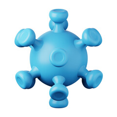 Coronavirus 2019-ncov high quality 3d render illustration. Pandemic illness concept icon. Omicron COVID-19.