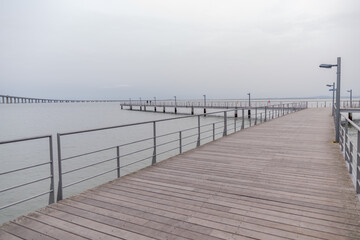 Parque das Nações by the Tagus River in Lisbon, Portugal