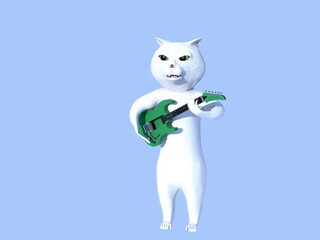 楽器を弾く猫たち・グループサウンズ