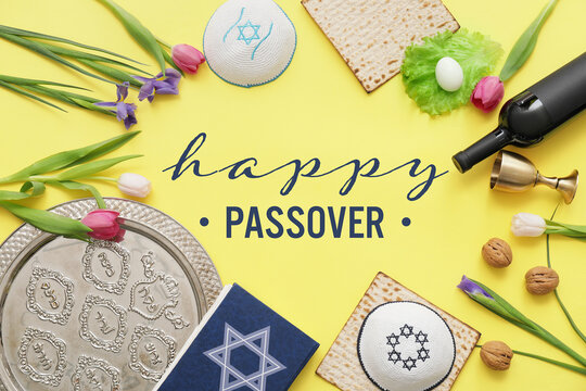 Beautiful greeting card for Happy Passover