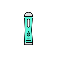 Intimate lubricant color line icon. Pictogram for web page