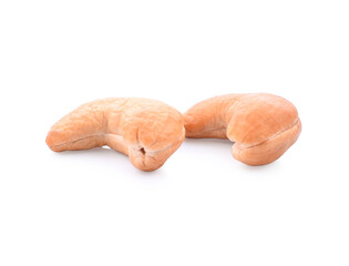 Roasted cashew nut isolated on white background