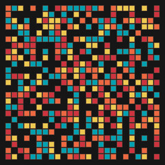 Fototapeta premium Offset Quads generative art background art illustration