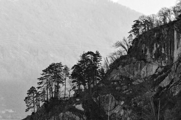 Caslano Mount in Ticino Swiss region