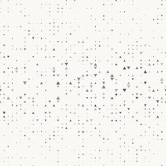 Abstract seamless background with falling grey triangles.