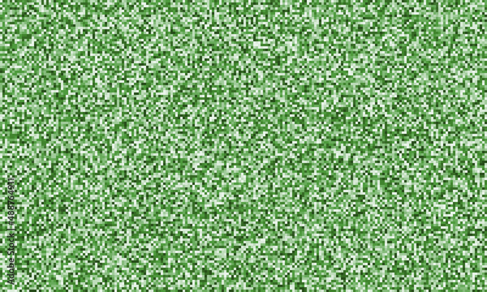 Poster abstract pixel seamless background with green squares.