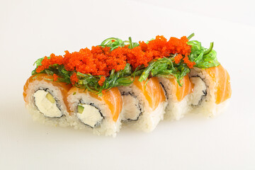 Japanese tradtional roll with salmon