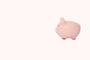 Piggy bank isolated on white background.