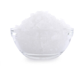 White Rock Sugar isolated on white background.