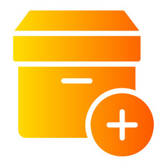 Obraz premium add gradient icon