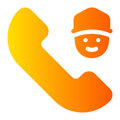 customer service gradient icon
