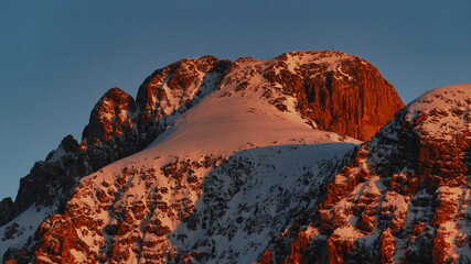 sunrise over the mountains