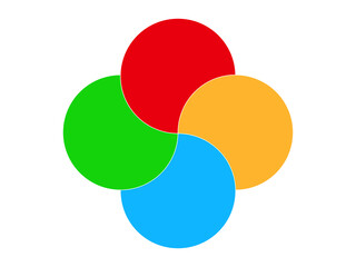 Creative simple colorful logo design. Vector