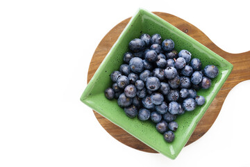 Fresh blueberries in a bowl ready to eat