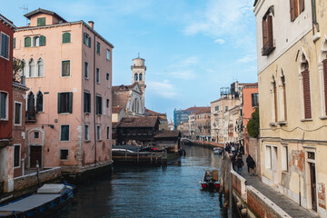 Fototapeta na wymiar Travel to Venice Canals in Italy