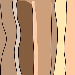 abstract background of vertical stripes of brown shades with space for recording