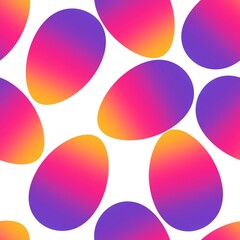 Easter seamless pattern with eggs for wallpaper and fabrics and textiles and packaging and gifts 