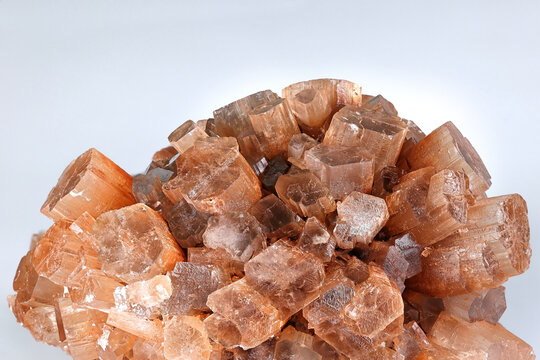Aragonite crystals from Taouz ares Morocco.   Aragonite is a carbonate mineral, one of the three most common naturally occurring crystal forms of calcium carbonate.