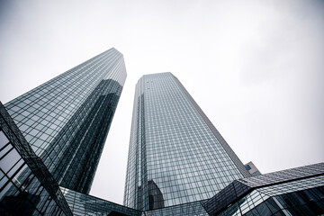 Fototapeta na wymiar Modern office bank building skyscraper