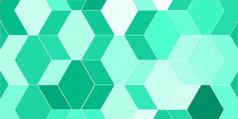 Abstract background with seamless geometric pattern with triangles . Modern design in illustration with Colorful hexagon 3D abstract background. Bees cells honeycomb texture.  