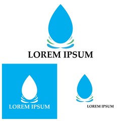 Water drop Logo Template vector