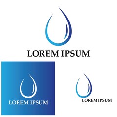 Water drop Logo Template vector