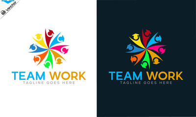 Teamwork Education Success Logo design
